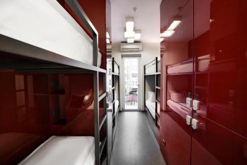 Koupelna v ubytování Wabi Hostels