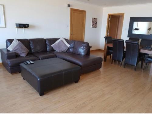 Χώρος καθιστικού στο Beachview Apartment