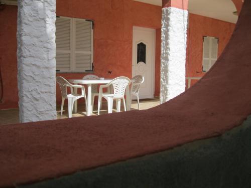 Χώρος καθιστικού στο Helios Rooms