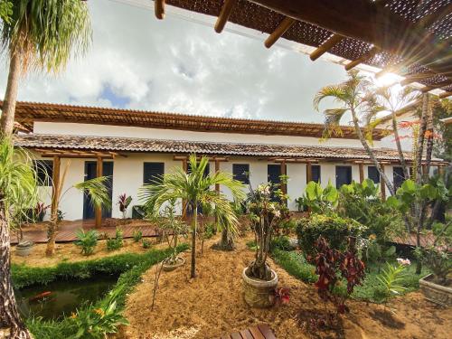 Jardín al aire libre en Pousada Alto da Pipa