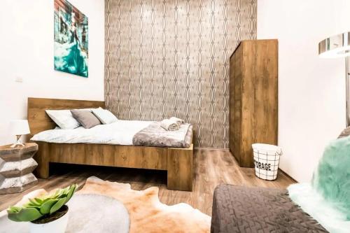 Posteľ alebo postele v izbe v ubytovaní Amazon Apartment near the famous party Boulevard