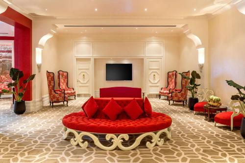 Гостиная зона в Grand Hyatt Baha Mar