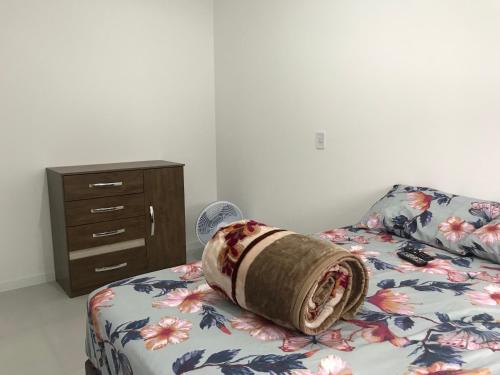 En eller flere senge i et værelse på Espaço Luanda - Ingleses Florianopolis