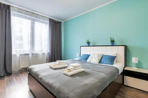 Two Bedrooms City Center Bright Apartment - Двухкомнатная квартира в центре, 5 спальных мест, RentHouse, Kudrovo, Russia