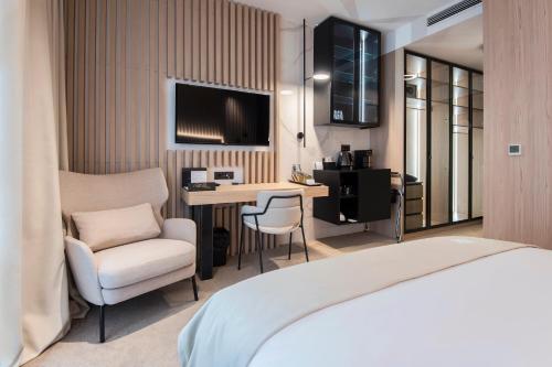 Posteľ alebo postele v izbe v ubytovaní Pod Zidom Rooms
