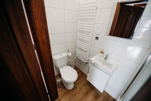 Koupelna v ubytování Piękne Roztocze