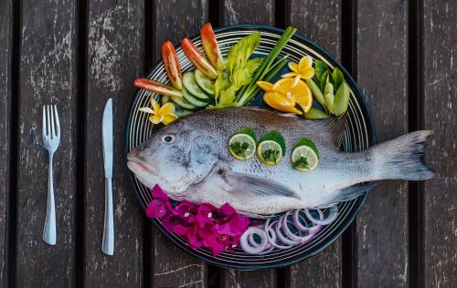 ヴィラの敷地内または近くでの食事または食べ物