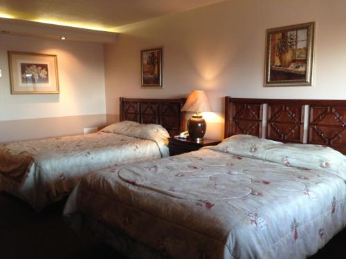 Postel nebo postele na pokoji v ubytování Traveller's Inn