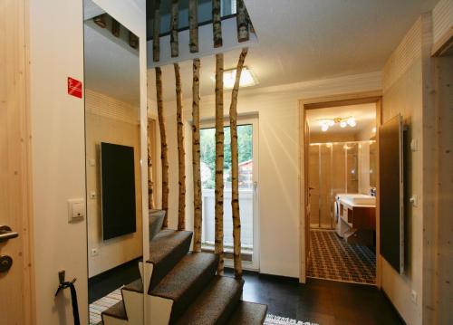 Μια τηλεόραση ή/και κέντρο ψυχαγωγίας στο Ferienhaus Sonnberg