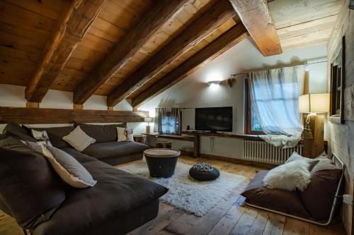 Posezení v ubytování Chalet Svizzero