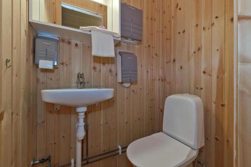 Koupelna v ubytování Trysil Motell & Vandrerhjem