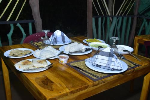 Comida en la pensión o alrededores