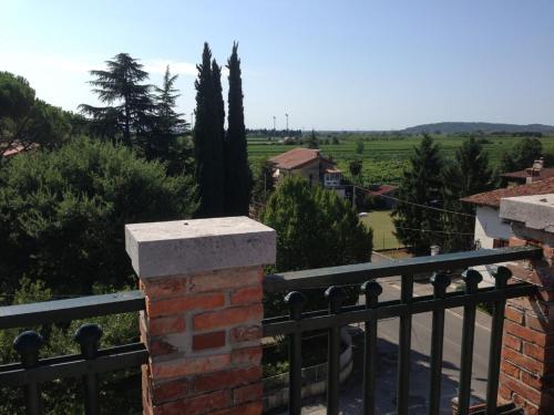 a view from the balcony of a house at Villa Rosi in Cormòns