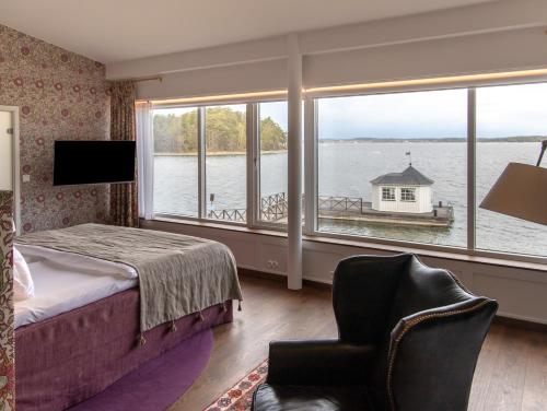 Postel nebo postele na pokoji v ubytování Vår Gård Saltsjöbaden