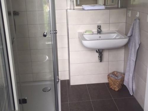 Koupelna v ubytování Haus AchtsamZeit