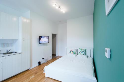 Postel nebo postele na pokoji v ubytování Modern apartment Spanelska