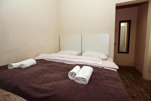 Una cama o camas en una habitación de Hotel Rustaveli 36