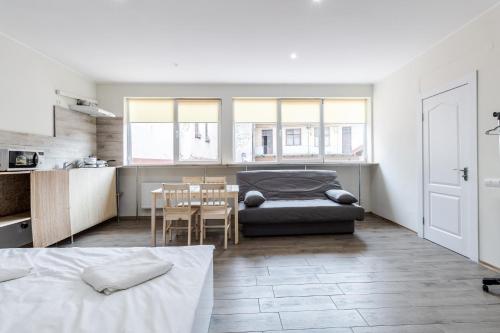 Kuchyň nebo kuchyňský kout v ubytování hi Hostel
