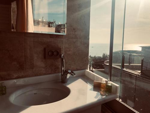 Koupelna v ubytování Hotel Antique