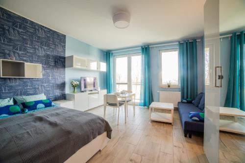 Кровать или кровати в номере Apart Harmony - Apartamenty Nexo