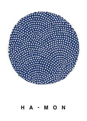 a circle with white polka dots on a white background at HA-MON Slope Side Hotel and Private Chalet in Otari