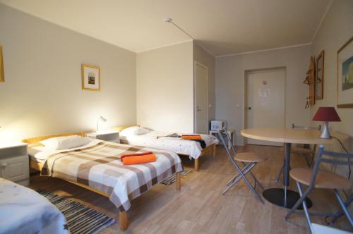 Katil atau katil-katil dalam bilik di Jägerhof