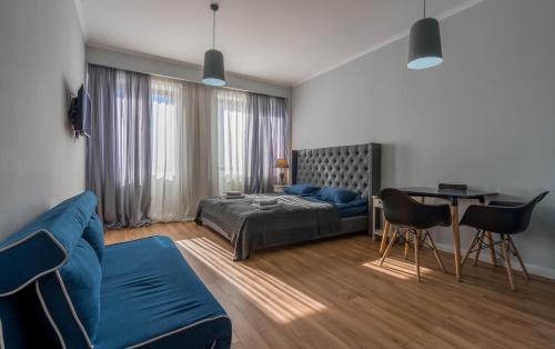 Ένα ή περισσότερα κρεβάτια σε δωμάτιο στο Ski Apartment