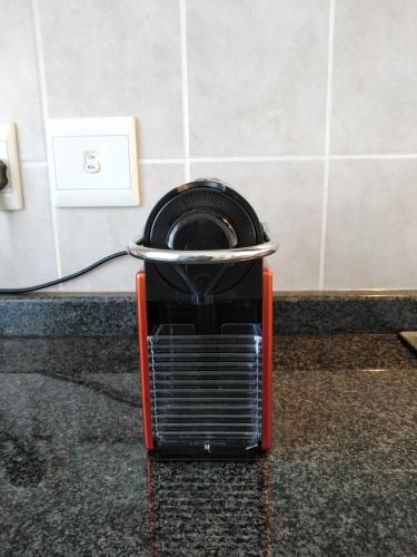 a black and red object sitting on a counter at Village Mews 8 in Sedgefield