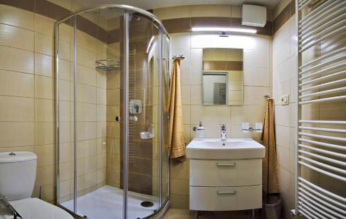Kúpeľňa v ubytovaní Apartmány Pemmeva