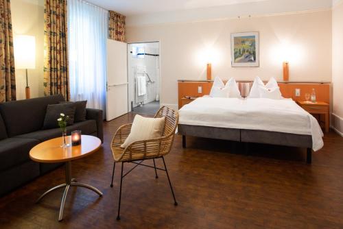 Krevet ili kreveti u jedinici u okviru objekta Stadthaushotel Hamburg - Inklusionshotel