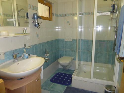 Koupelna v ubytování B&B Les Acacias
