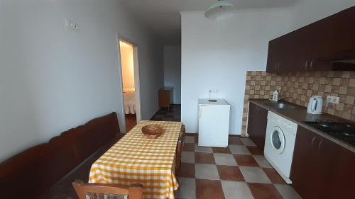 Dapur atau dapur kecil di Apartment Na Saharova