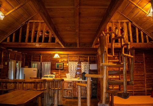 Η κουζίνα ή μικρή κουζίνα στο Cabañas El Coyote