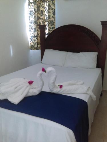 Cama o camas de una habitación en Ensenada Resort