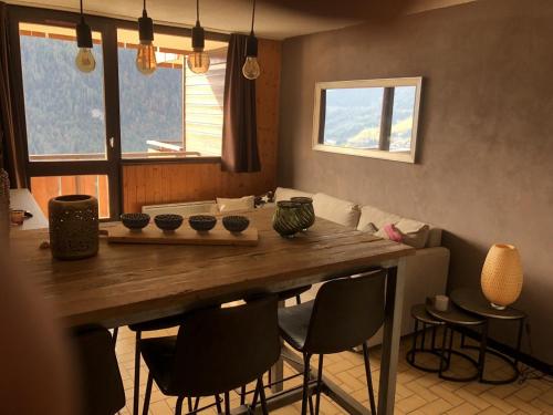 Posezení v ubytování Le Hameau des 4 Saisons