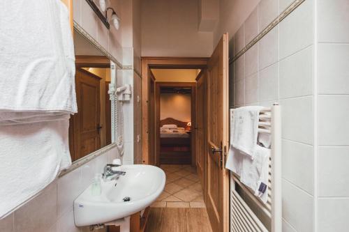 Koupelna v ubytování Agriturismo Maso Corradini