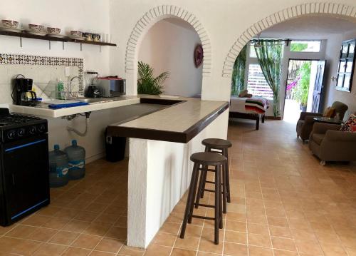 Kuchyň nebo kuchyňský kout v ubytování Casa Tropical