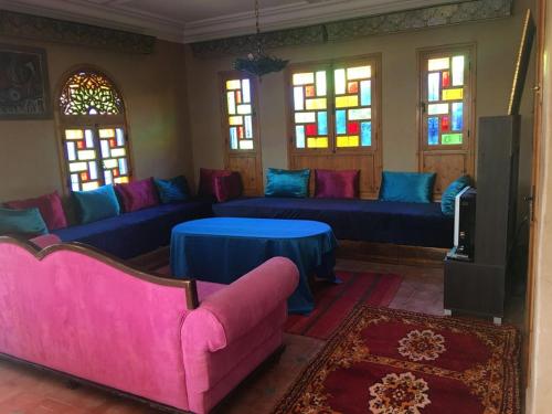 Riad Mhidouにあるシーティングエリア