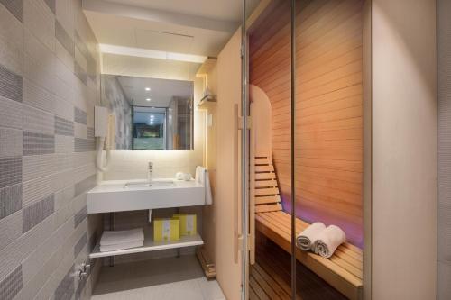 Koupelna v ubytování Hotel Tamaris