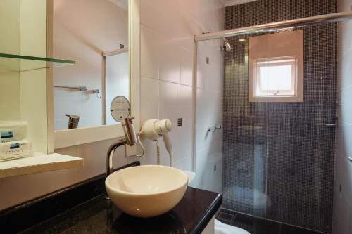 Ванная комната в Hotel Vista do Vale