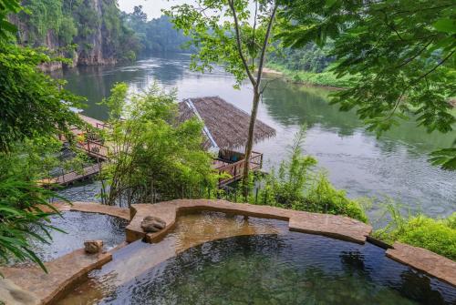 Landskap semula jadi dekat dengan resort