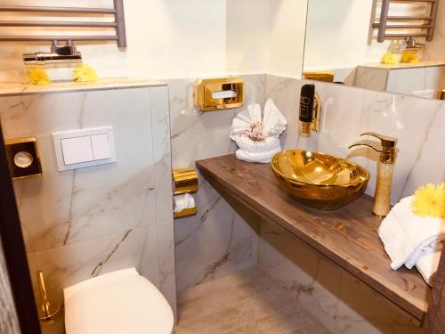 Koupelna v ubytování Hotel Glinde