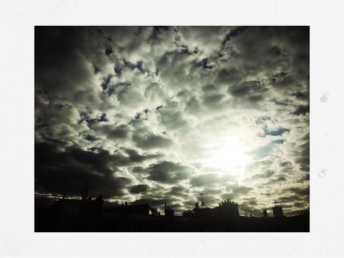 パリにあるStella Yardenaの白黒の曇空写真