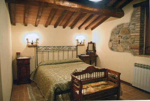 Krevet ili kreveti u jedinici u objektu Azienda Agrituristica I Tre Casali