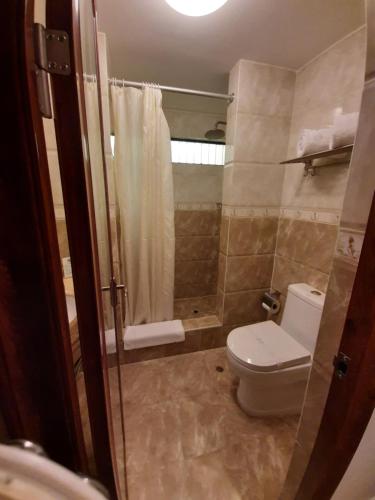 Ένα μπάνιο στο Apart Hotel El Doral