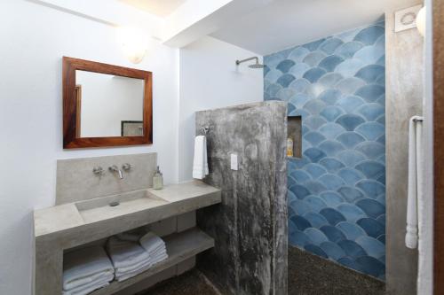 Ett badrum på Villa Dorado A