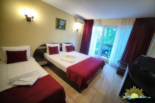 Postel nebo postele na pokoji v ubytování Hotel Diandra