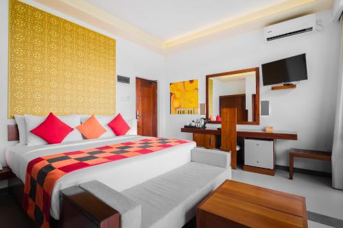 Кровать или кровати в номере Mount Blue Kandy