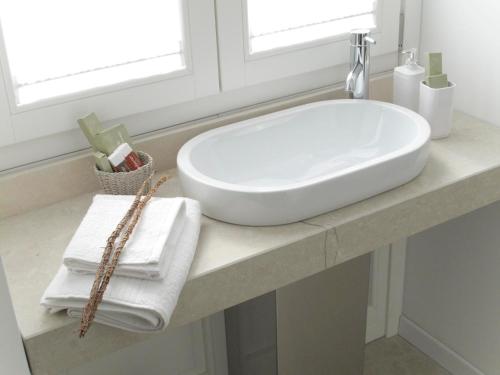 A bathroom at Le Stanze Del Sole
