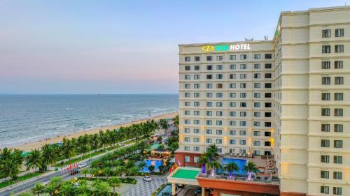 a view of the hotel and the beach at DLG Hotel Danang in Danang